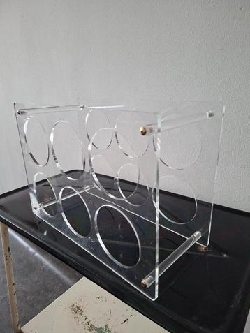 plexiglas wijnrek space age retro jaren 70,80 design beschikbaar voor biedingen