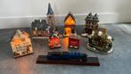 Kerst dorp, kerst dorpje. Kerst, winter huisjes, met trein., Ophalen of Verzenden, Zo goed als nieuw, 1:50 tot 1:144