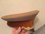 ww2 duitse visorcap met tag, Verzamelen, Militaria | Tweede Wereldoorlog, Ophalen of Verzenden, Duitsland, Embleem of Badge