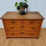 Antieke, Vintage houten ladekast commode ladekastje 716, Huis en Inrichting, Valkenswaard, Gebruikt, Info@flashbackfurniture.nl