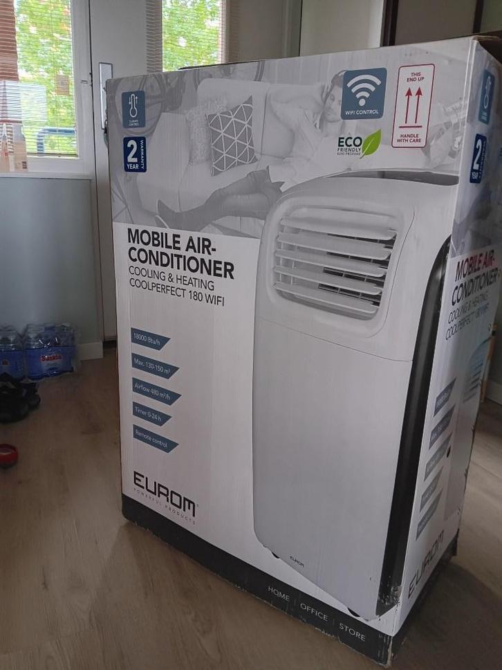Mobiele airco Eurom CoolPerfect 180 Wi-Fi Klasse A 18000 BTU, Witgoed en Apparatuur, Airco's, Nieuw, Mobiele airco, Minder dan 60 m³
