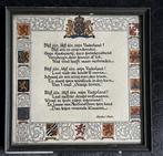 oude prent met gedicht Nicolaes Beets, Verzamelen, Foto's en Prenten, Gebruikt, Ophalen of Verzenden, Voor 1940, Prent
