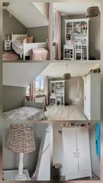 Complete tiener - slaapkamer wit bed kast bureau acc evt los, Huis en Inrichting, Ophalen, Gebruikt, Eenpersoons