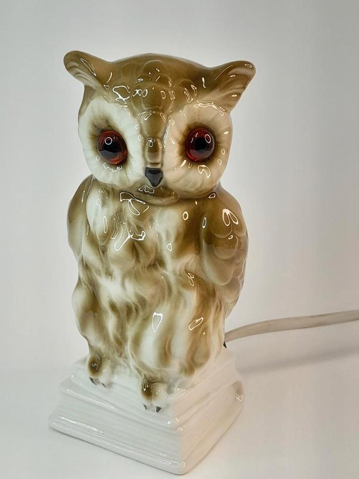 Vintage parfumlampje uil - geurlamp porselein uilenlamp uil, Antiek en Kunst, Antiek | Lampen, Ophalen of Verzenden