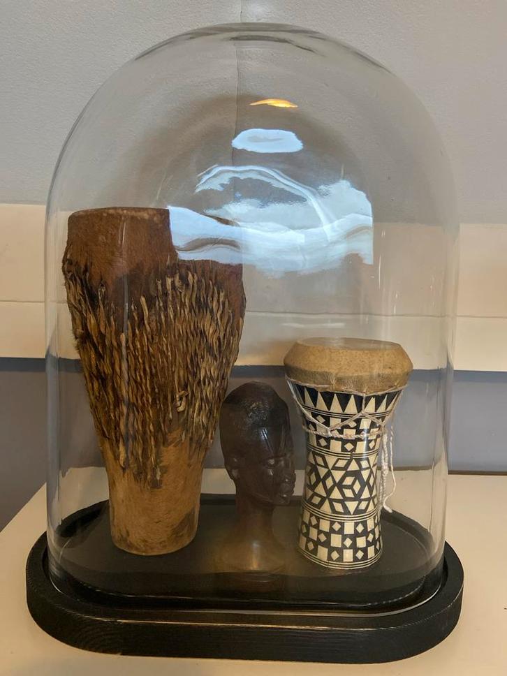 Stolp met Afrikaanse Decoratie ook leuk v d kerst, Antiek en Kunst, Kunst | Niet-Westerse kunst, Ophalen of Verzenden