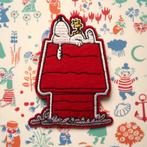 Snoopy en Woodstock Opstrijkplaatje patch badge applicatie, Verzenden, Snoopy, Nieuw, Beeldje of Figuurtje