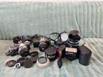 Olympus OM-2 en Olympus OM-10 met accessoires, Ophalen of Verzenden, Gebruikt, Spiegelreflex, Olympus