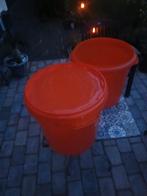 2x Kunststof Emmer 25L - Met/Zonder Deksel, Ophalen, Gebruikt
