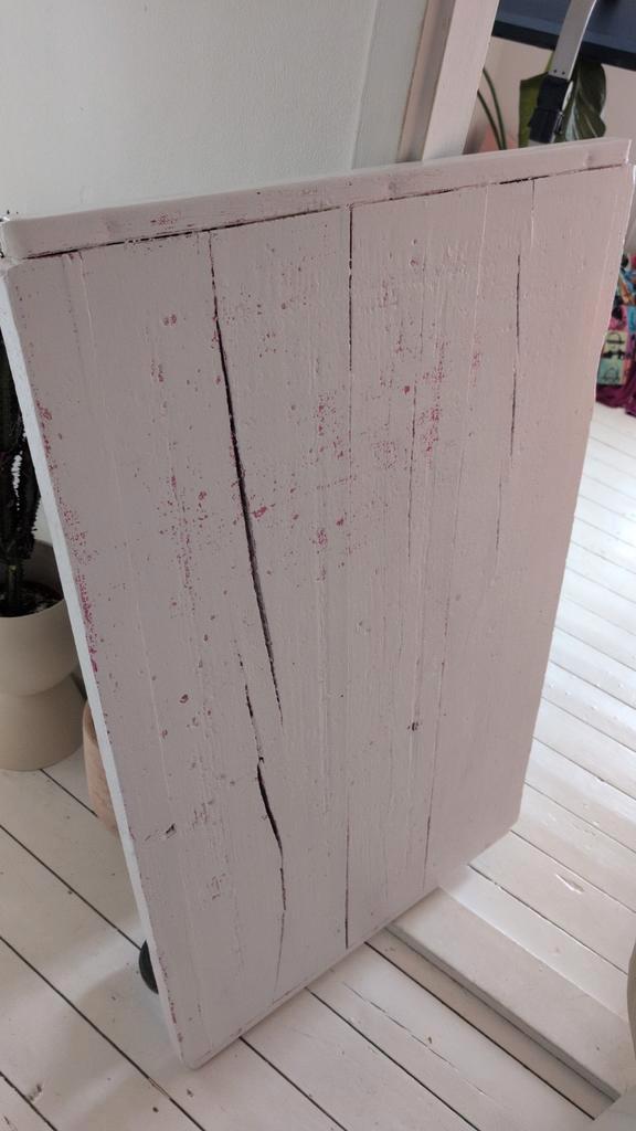 Vintage Houten Paneel op Wielen, Huis en Inrichting, Woonaccessoires | Kamerschermen, Gebruikt, Ophalen of Verzenden