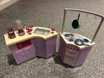 Barbie Keuken met Accessoires, Ophalen of Verzenden, Gebruikt, Kunststof, Speelkeuken