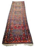 Handmade Persian wool Heriz Karaja carpet runner 105x320cm, Persian Perzisch vintage oosters hype, Gebruikt, 100 tot 150 cm, 200 cm of meer
