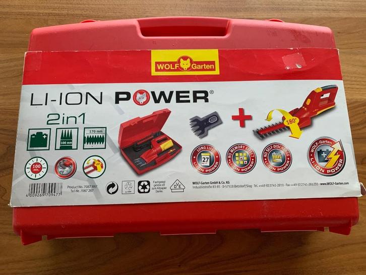 Wolf Garden LI-ION power 2 in 1, Tuin en Terras, Hand-tuingereedschap, Zo goed als nieuw, Overige soorten, Ophalen of Verzenden