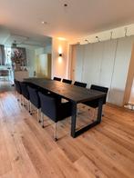 Eettafel (3 meter) met eetkamerstoelen Gelderland Lucca (8x), Ophalen, Japandi, Gebruikt, 200 cm of meer