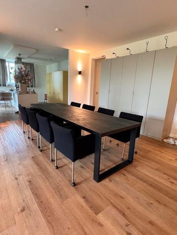 Eettafel (3 meter) met eetkamerstoelen Gelderland Lucca (8x) beschikbaar voor biedingen