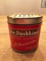 Dr. Dushkind American cigarettes blik - antiek vintage, Ophalen of Verzenden, Gebruikt, Overige, Overige merken