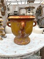 Per Sempre, Zeldzame Grote Okergele Castelnaudary Pot, Antiek en Kunst, Ophalen