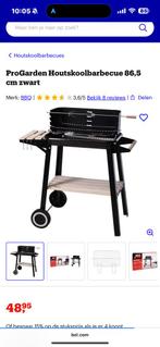 ProGarden Houtskoolbarbecue 86,5 cm zwart, Tuin en Terras, Ophalen of Verzenden, Nieuw