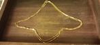 Ketting (nieuw) gold plated, 60 cm. €12,50, Sieraden, Tassen en Uiterlijk, Kettingen, Ophalen of Verzenden, Nieuw, Goud, Zilver