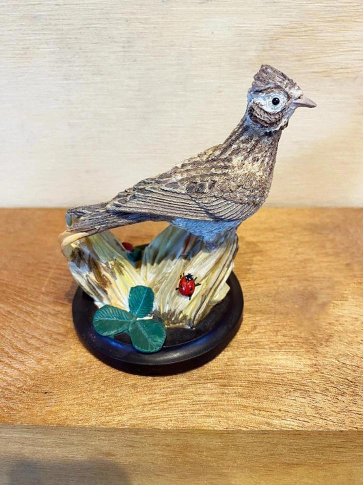 Veldleeuwerik vogelbeeldjes van het merk Bradford Exchange, Antiek en Kunst, Curiosa en Brocante, Ophalen of Verzenden