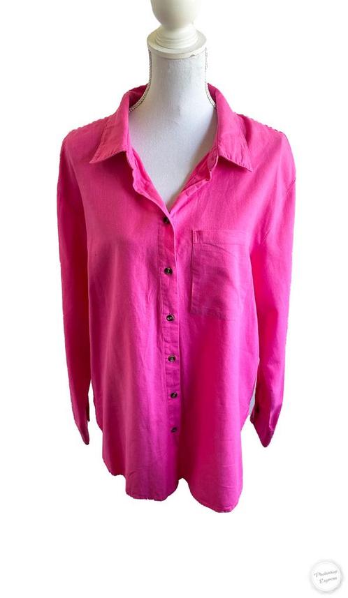 Mooie blouse van Freequent XL, Kleding | Dames, Blouses en Tunieken, Zo goed als nieuw, Maat 46/48 (XL) of groter, Roze, Ophalen of Verzenden