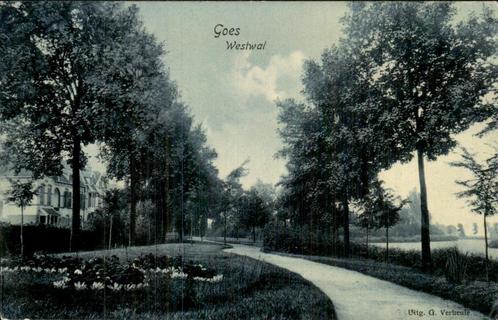 Westwal in Goes, Verzamelen, Ansichtkaarten | Nederland, Gelopen, Zeeland, Voor 1920, Ophalen of Verzenden