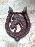 Leuke Deurklopper Hoefijzer Paard, bruin gietijzer, Ophalen of Verzenden, Nieuw