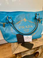 Prada Tote bag, Vintage, Ophalen, Zo goed als nieuw, Blauw, Handtas