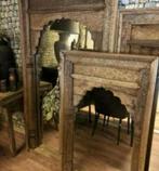 Grote landelijke Ibiza stijl houten spiegels Nepalese, Ophalen, Rechthoekig, 150 tot 200 cm
