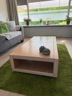**Massief Eiken Salontafel. 140cm lang, 70cm breed**, Huis en Inrichting, Ophalen, Gebruikt, 100 tot 150 cm, 50 tot 100 cm