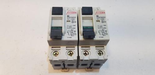 Attema Groepenkast Aardlekschakelaar ID 40A 30mA (2x), Hobby en Vrije tijd, Elektronica-componenten, Gebruikt, Ophalen of Verzenden
