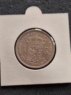munt Nederland 1 gulden 1913 zilver, 1 gulden, Zilver, Ophalen of Verzenden, Koningin Wilhelmina