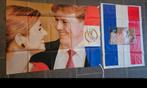 2x Alexander & Maxima verlovingsvlag, meer oranje artikelen!, Ophalen of Verzenden, Nieuw, Nederland, Kaart, Foto of Prent