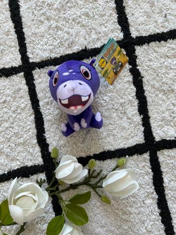 Nieuw: paars nijlpaard rhino Lidl Safari Mini pluche knuffel beschikbaar voor biedingen