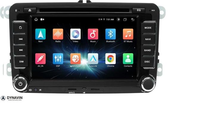 autoradio vw touran navigatie apple carplay android 14 usb, Auto diversen, Autoradio's, Ophalen of Verzenden