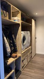 wandkast van gebr steigerhout, Huis en Inrichting, Ophalen, 200 cm of meer, Met deur(en), Overige houtsoorten