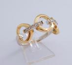 Zware 18 karaat Gouden Diamant Ring Damesring 10 Diamanten, Jw, Verzenden, 19 tot 20, Nieuw