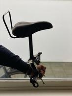 Zadel op stang damesfiets dubbel frame, Ophalen, Gebruikt, Voetsteuntjes