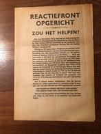 N.S.B. 31 Juli 1940. Pamflet geschreven door Mussert, Verzamelen, Ophalen of Verzenden, Overige soorten, Nederland, Boek of Tijdschrift