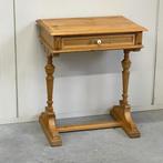Massief brocante sidetable schrijftafeltje bureau halkastje, 50 tot 100 cm, Brocante, Ophalen, Niet bekend