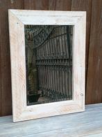 Steigerhouten spiegel, Huis en Inrichting, Woonaccessoires | Spiegels, Ophalen, Zo goed als nieuw, Rechthoekig, Minder dan 100 cm