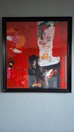 Nico Molenkamp Afbeelding:Theater Figuur ,95cm x 88cm, Antiek en Kunst, Ophalen