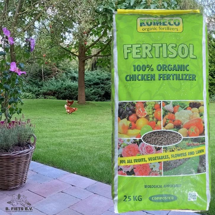 Kippenmest korrel Fertisol 25 kg onkruidvrij!, Tuin en Terras, Aarde en Mest, Mest, Ophalen