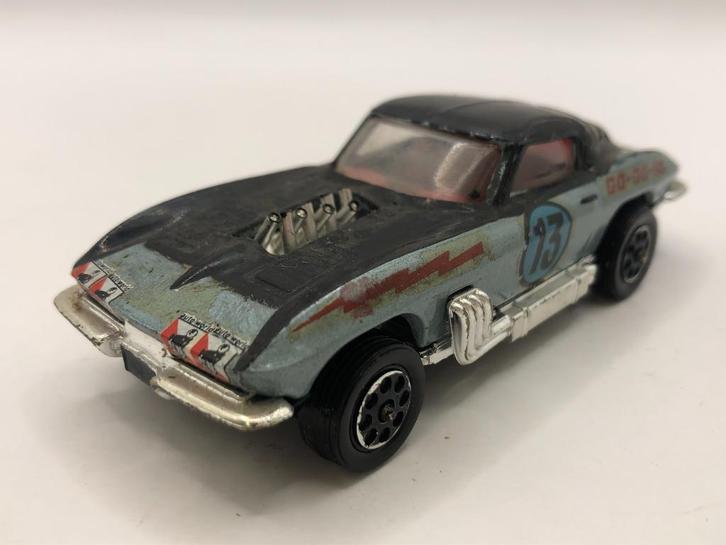 Corgi Toys Chevrolet Corvette Sting Ray -GOED- M24, Hobby en Vrije tijd, Modelauto's | 1:43, Gebruikt, Auto, Corgi, Ophalen of Verzenden