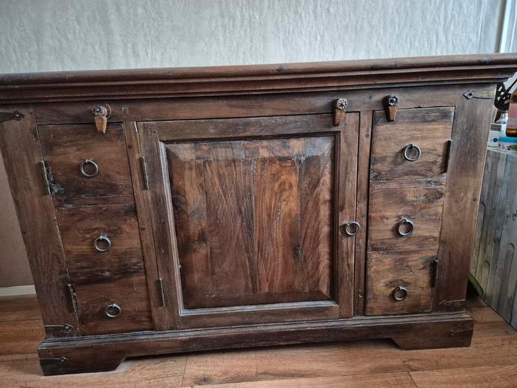 Koloniaal dressoir 1,20 m breed, 75 cm hoog, 45,5 cm diep, Huis en Inrichting, Kasten | Dressoirs, Gebruikt, 100 tot 150 cm, 25 tot 50 cm