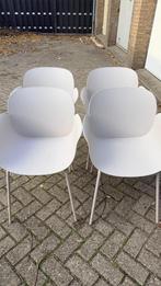 4 Eetkamerstoelen - Set van 4, Huis en Inrichting, Kunststof, Gebruikt, Wit, Ophalen of Verzenden