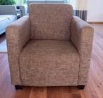 Lage fauteuil/leunstoel met of zonder hoes, Huis en Inrichting, Fauteuils, Ophalen, Gebruikt, Minder dan 75 cm, Stof