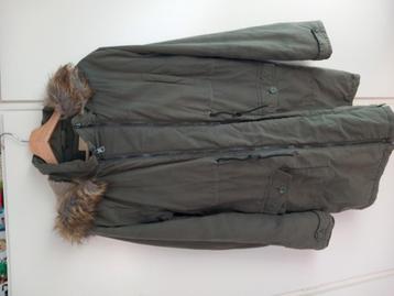Zwangerschapsjas winterjas noppies maat L groen beschikbaar voor biedingen