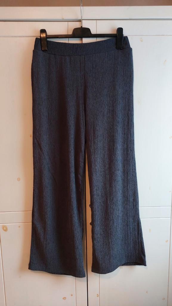C&A wide leg broek maat XL, Kleding | Dames, Broeken en Pantalons, Zo goed als nieuw, Maat 46/48 (XL) of groter, Grijs, Lang, Ophalen of Verzenden