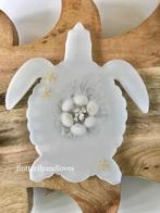 Schildpad onderzetter wit onderzetters schelpen Boho style, Ophalen, Nieuw, Overig