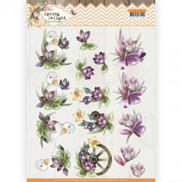Precious Marieke Spring Delight purple crocus 3D knipvel A4 beschikbaar voor biedingen